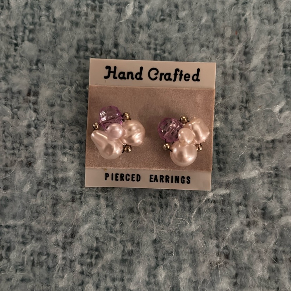 Others Follow Pearl and Purple Earrings